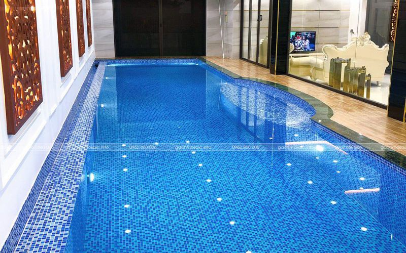 Công trình bể bơi biệt thự Anh Minh - Hòa Xuân - Đà Nẵng