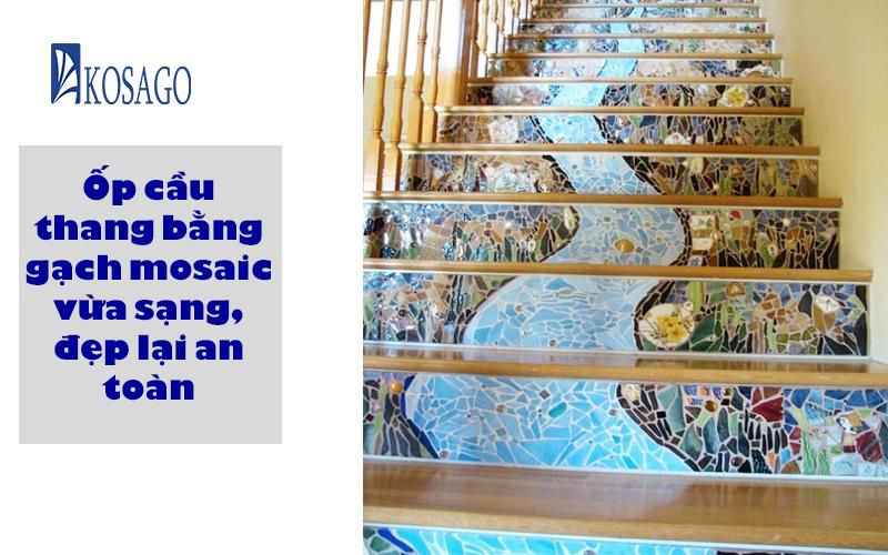 Nghệ thuật Mosaic trong lát cầu thang