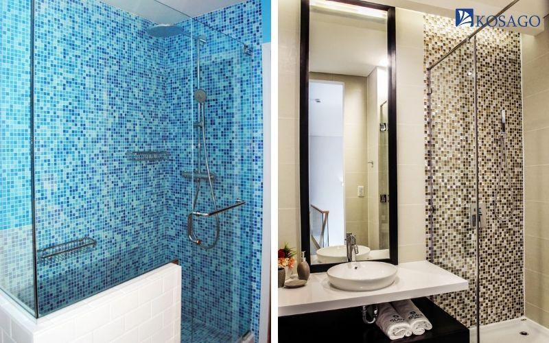 Trang trí không gian phòng tắm với gạch mosaic tại Đà Nẵng