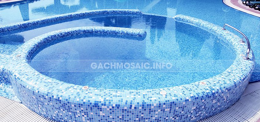 Ứng dụng gạch mosaic gốm GP - 48 235