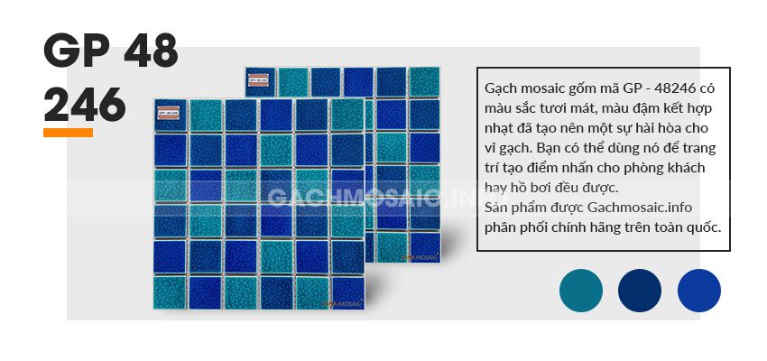 Gạch mosaic gốm GP - 48 246