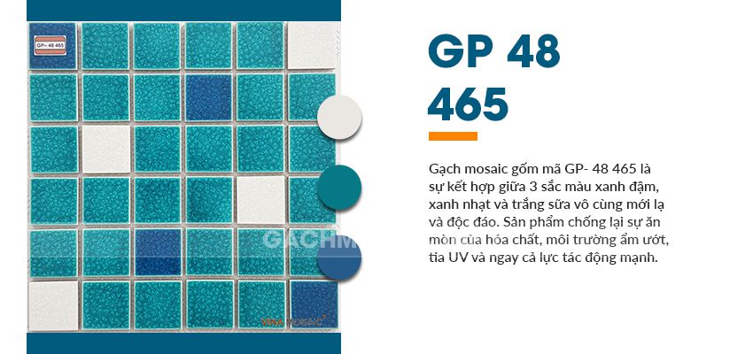 Gạch mosaic gốm GP - 48 465