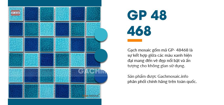 Gạch mosaic gốm GP - 48 468