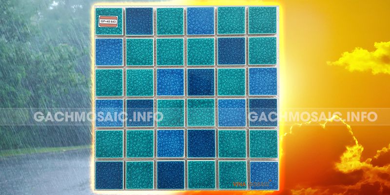 Đặc điểm gạch mosaic gốm GP - 48 643