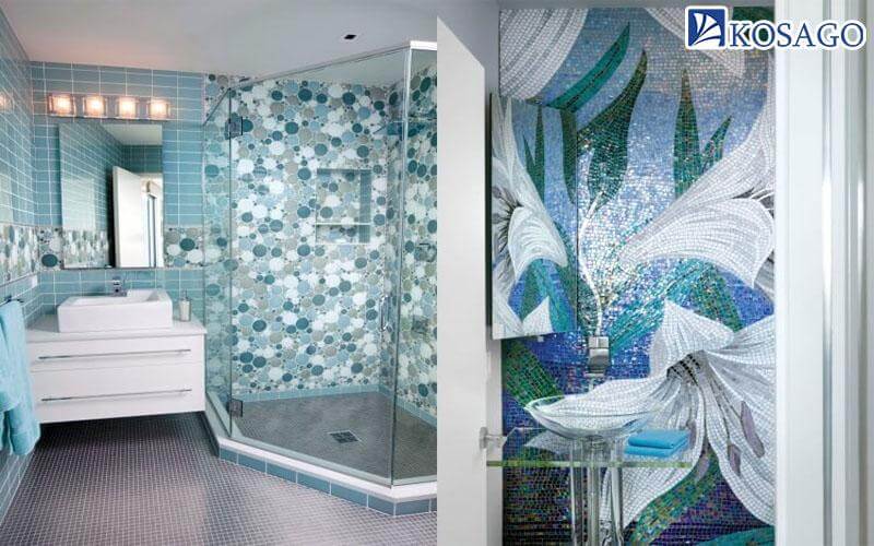 Tranh mosaic trang trí phòng tắm