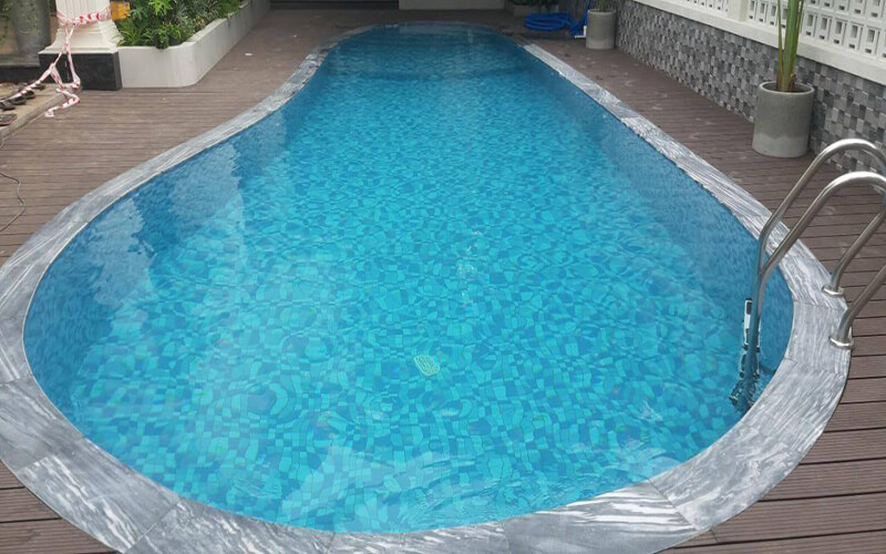 Công trình bể bơi chị Trinh tại TP.Huế