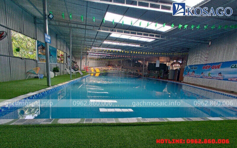 Công trình bể bơi anh Điệp tại Thạch Thất, Hà Nội