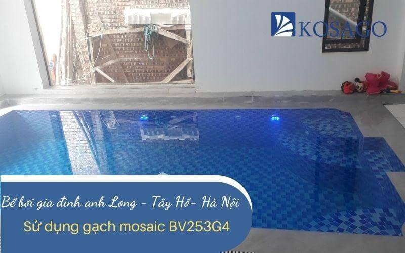 Công trình bể bơi anh Long tại Tây Hồ, Hà Nội