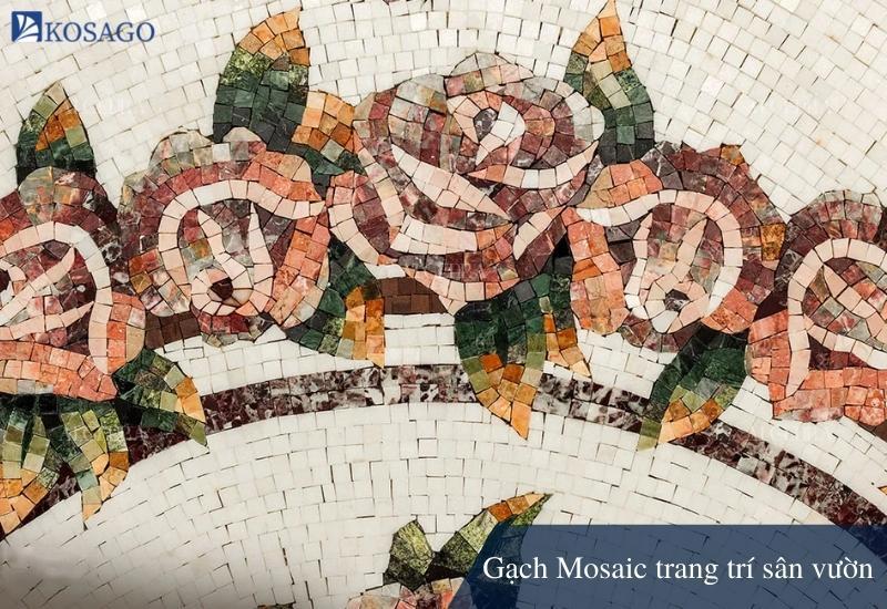 Gạch mosaic trang trí sân vườn