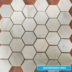 Gạch Mosaic lục giác trắng bóng MSD0013 - Gachmosaic.info