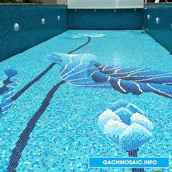 Tranh đáy bể bơi - Gachmosaic.info