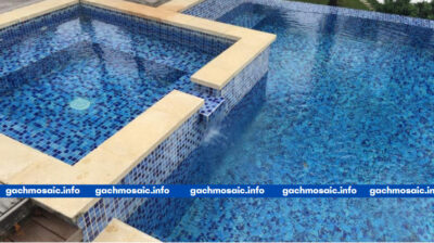 Hướng dẫn cách ốp gạch mosaic hồ bơi cực đơn giản