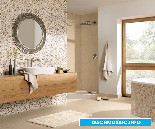 Gạch mosaic chống bám bẩn hiệu quả