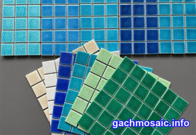 Chuẩn bị gạch mosaic trước khi lát